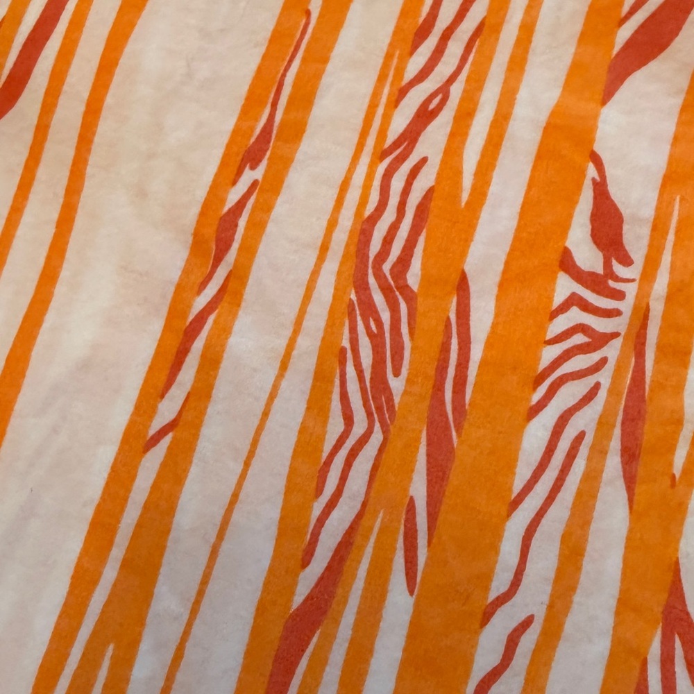 Brooklinen Classic Percale Orange and White Duvet Cover Set King Size - Picture 2 of 2
